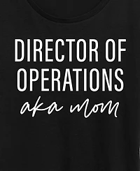 Hybrid Apparel Plus Instant Message Director Of Operations Aka Mom Short-Sleeve Graphic T-Shirt