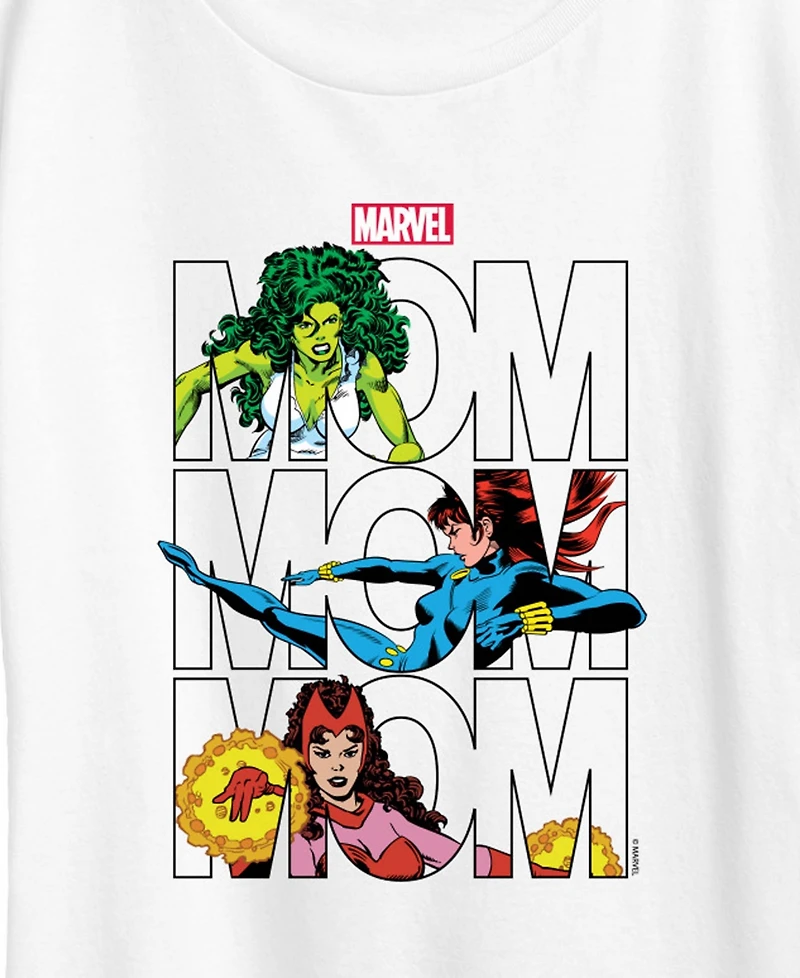 Hybrid Apparel Plus Marvel Mom Short-Sleeve Graphic T-Shirt
