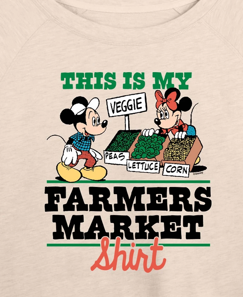 Hybrid Apparel Plus Disney This Is My Farmers Market Shirt French Terry Long-Sleeve T-Shirt