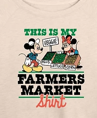 Hybrid Apparel Plus Disney This Is My Farmers Market Shirt French Terry Long-Sleeve T-Shirt