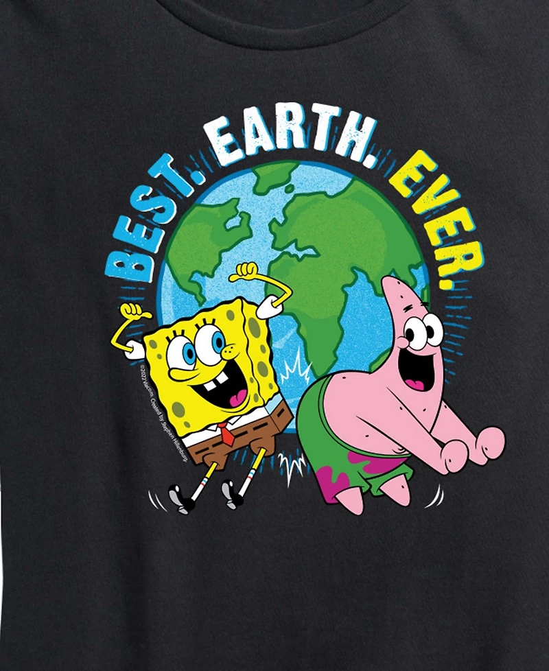 Hybrid Apparel Plus Square Pants Best Earth Ever Short-Sleeve Graphic T-Shirt