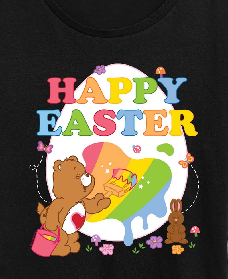Hybrid Apparel Plus Care Bears Happy Easter Egg Short-Sleeve Graphic T-Shirt