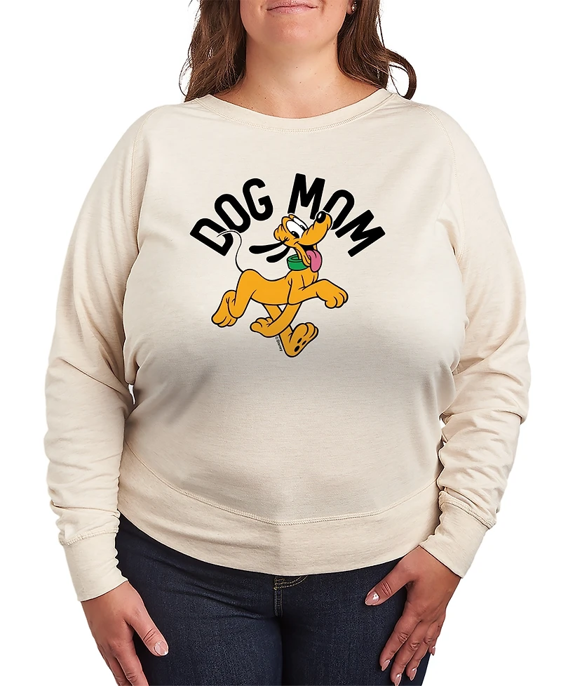 Hybrid Apparel Plus Disney Dog Mom Pluto French Terry Long-Sleeve T-Shirt