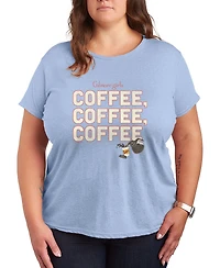 Hybrid Apparel Plus Gilmore Girls And Coffee Short-Sleeve Graphic T-Shirt