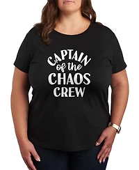 Hybrid Apparel Plus Instant Message Captain Of The Chaos Short-Sleeve Graphic T-Shirt
