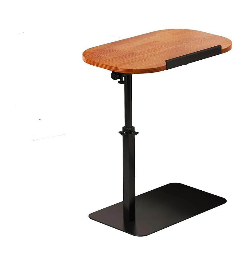 gaomon C Shaped End Table for Couch, 15.75"-31.5" Height Adjustable Side Table, Adjustable Armrest Tv Tray, Swivel Side Tables Sofa Trays fo