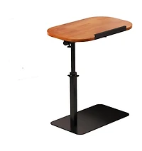 gaomon C Shaped End Table for Couch, 15.75"-31.5" Height Adjustable Side Table, Adjustable Armrest Tv Tray, Swivel Side Tables Sofa Trays fo