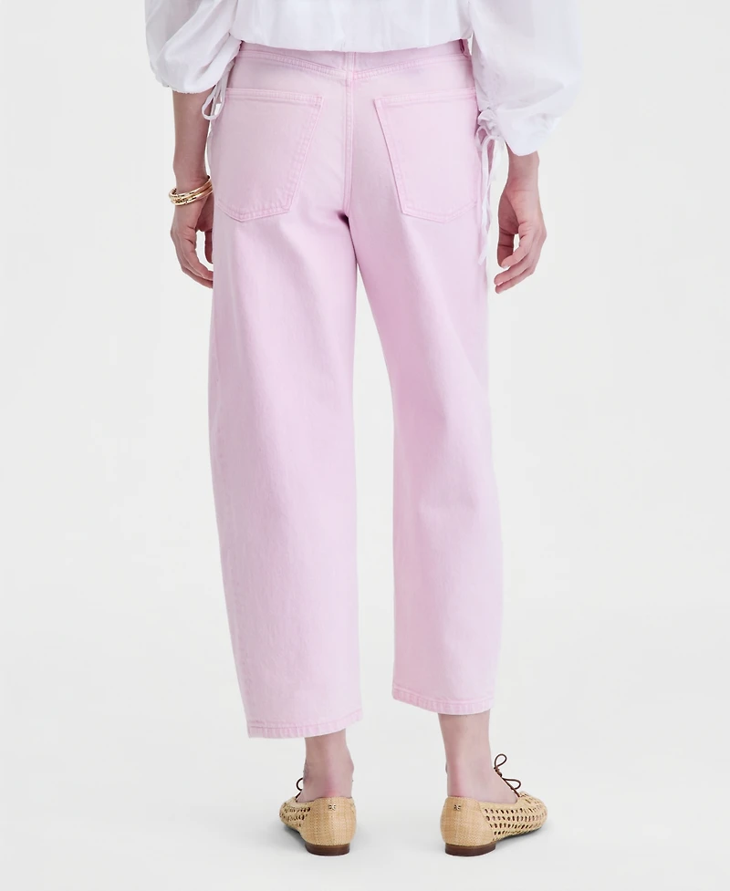 On 34th Women's Cropped High-Rise Barrel-Leg Jeans, Macy's Exclusive