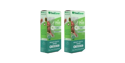 FoodSaver Heavy-Duty Gallon Vacuum Sealing Bags, 28-Count, Pack of 2