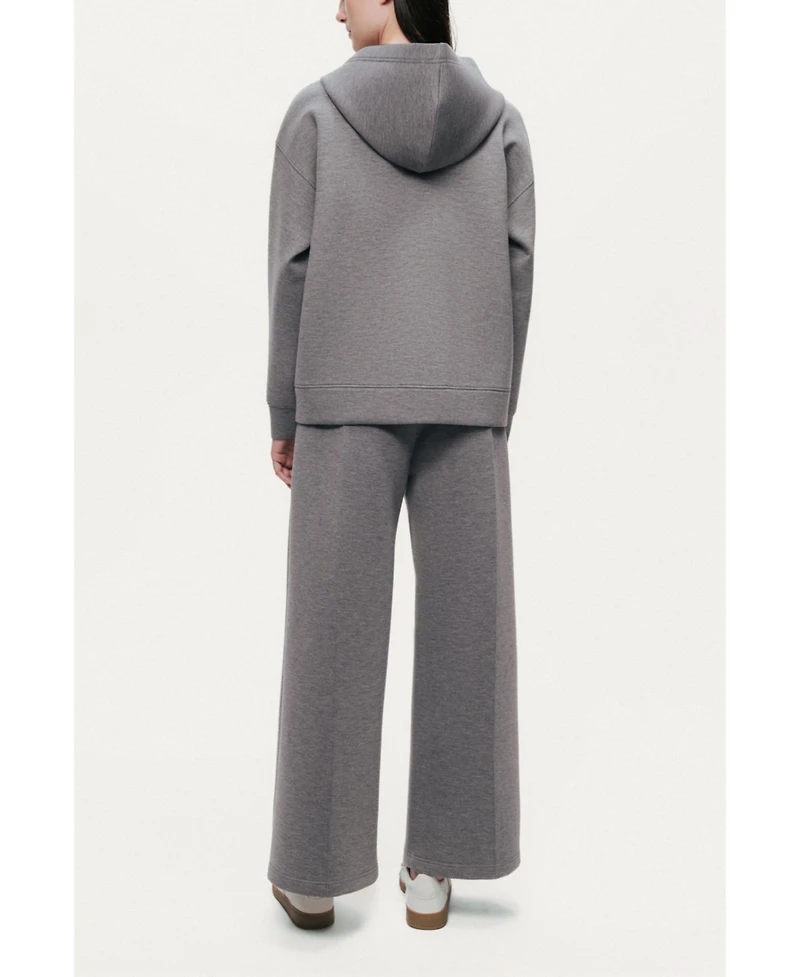 Nocturne Women's Relaxed Wide-Leg Track Pants