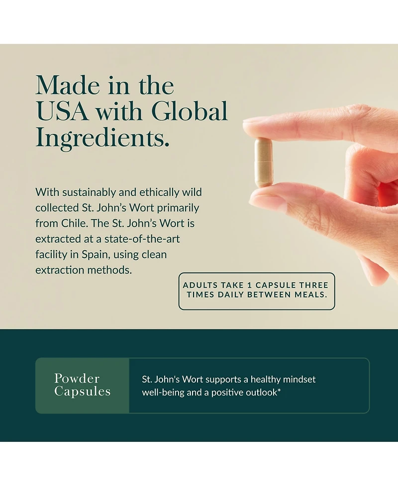 Gaia Herbs St. John's Wort - Natural Stress Support Supplement - With St. John's Wort