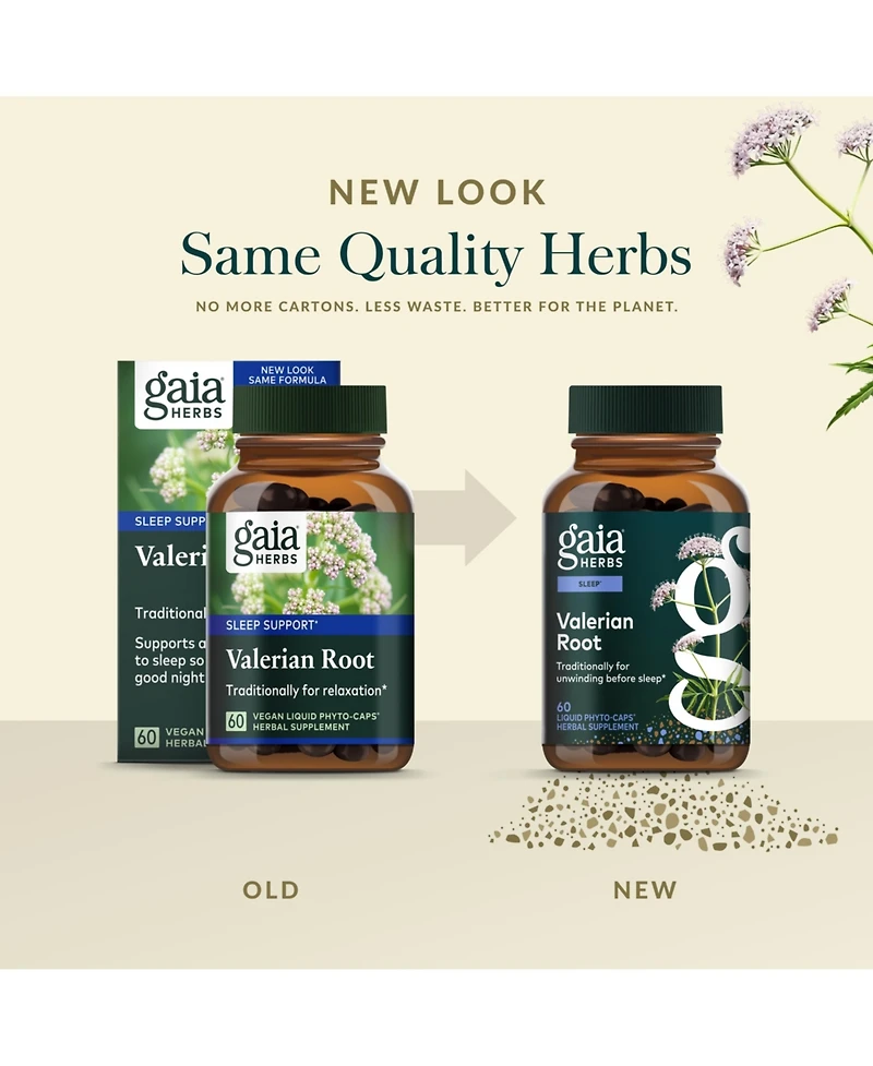 Gaia Herbs Valerian Root - Natural Sleep Support for a Natural Calm to Help Relaxation to Prepare for Sleep - With Organic Valerian Root Extract