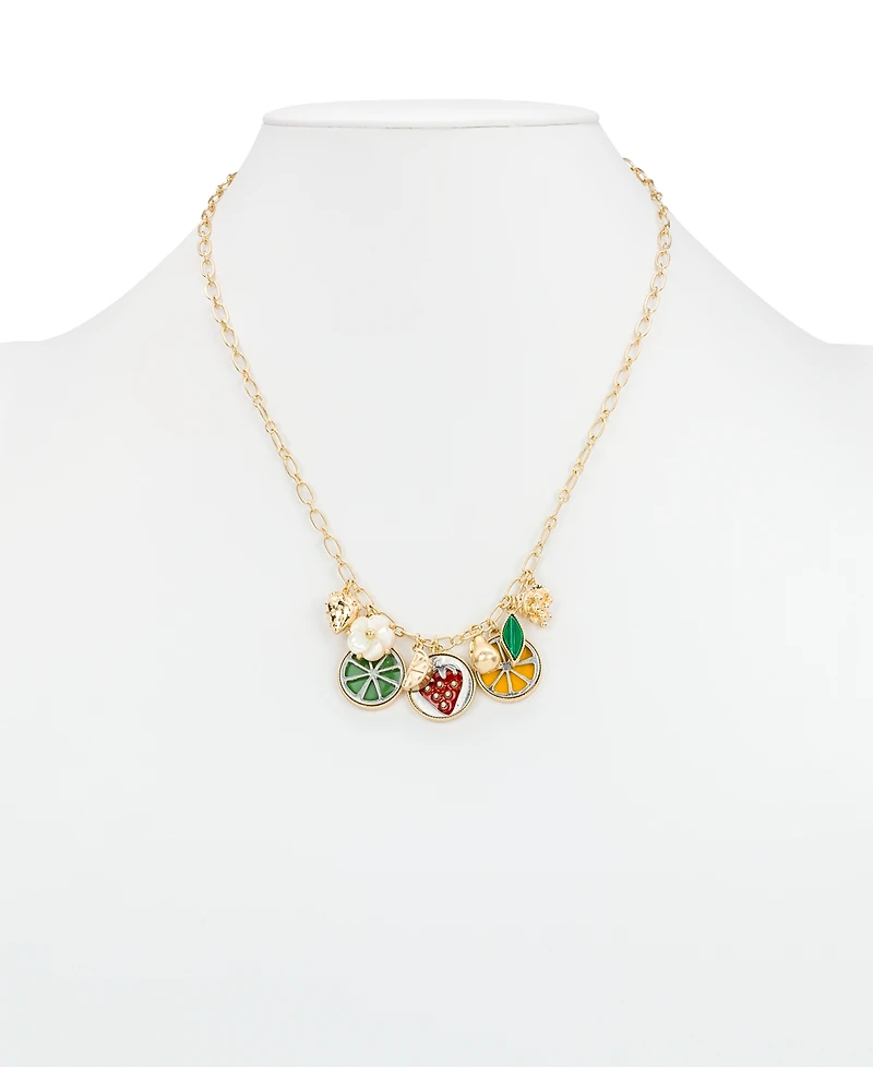 Patrica Nash Gold-Tone Plated Single Charm Necklace