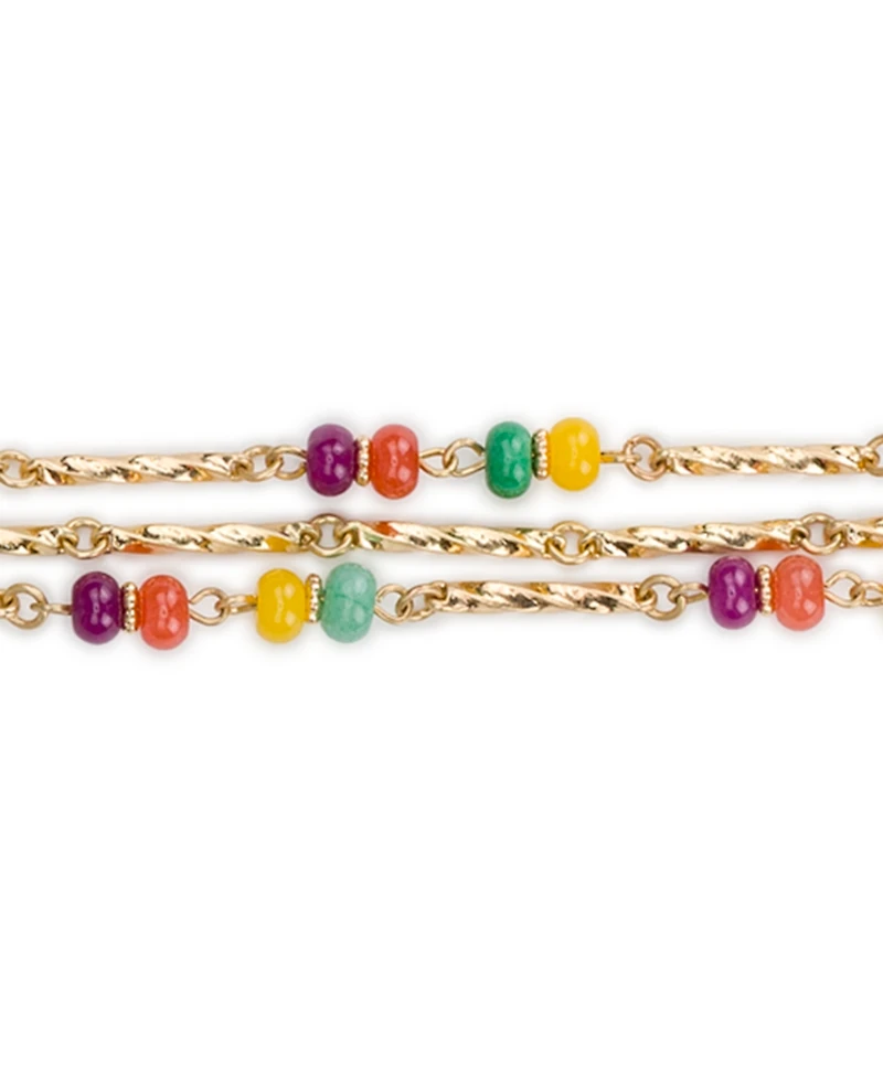 Patrica Nash Gold-Tone Plated Triple Strand Bracelet