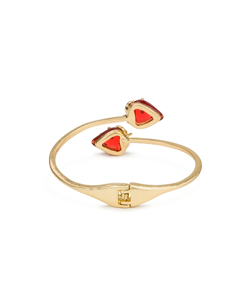 Patrica Nash Gold-Tone Plated Strawberry Cuff Bracelet