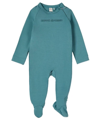 MeMoi Baby and Toddler "Sweet Dreams" Cotton Rich Fleece Hidden Zipper Footie