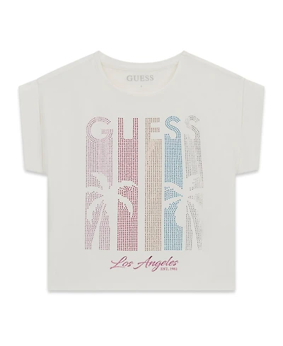 Guess Girls' 7-16 Midi Length Boxy Short-Sleeve T-Shirt