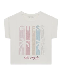 Guess Girls' 7-16 Midi Length Boxy Short-Sleeve T-Shirt