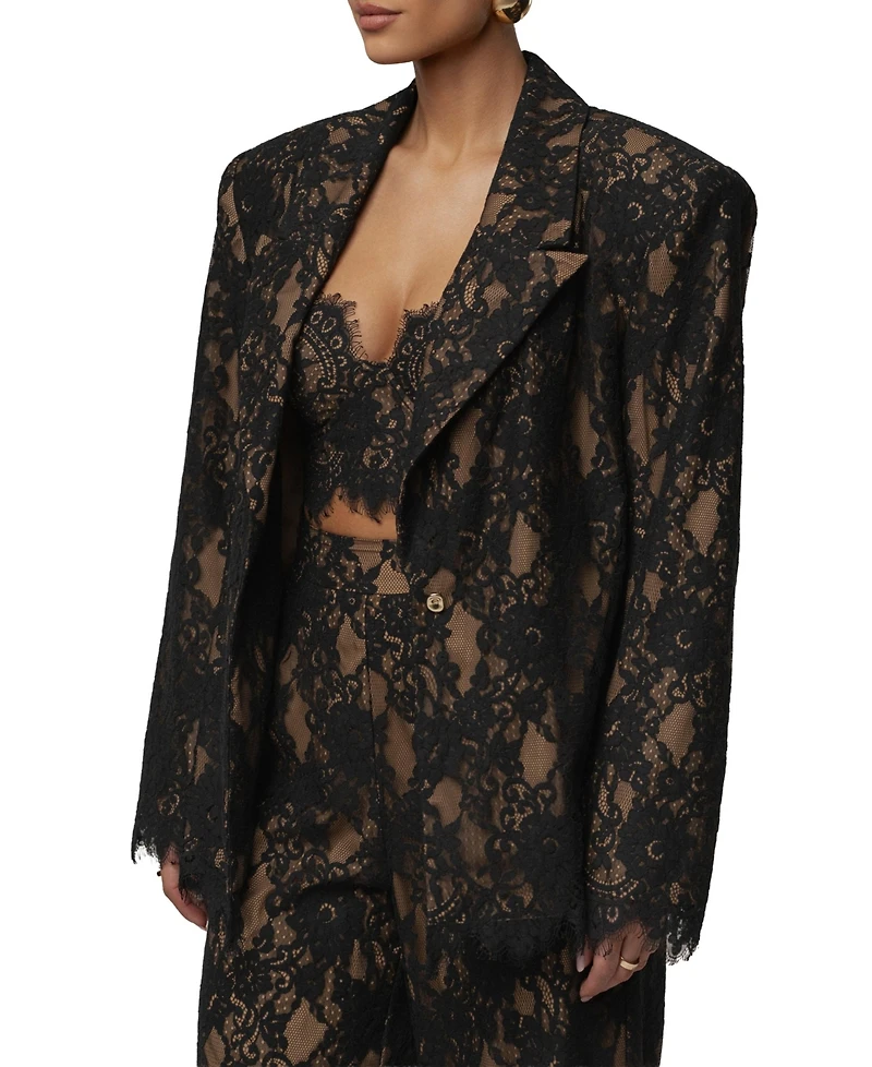 Jluxlabel Women's Lace and Desire Blazer