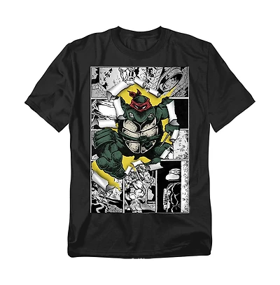 Teenage Mutant Ninja Turtles Men's Leaping Panels T-Shirt