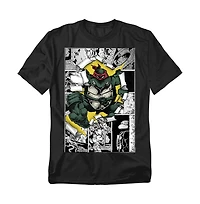 Teenage Mutant Ninja Turtles Men's Leaping Panels T-Shirt