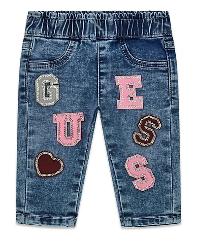 Guess Baby Girls' Paper Bag Waist Jeans