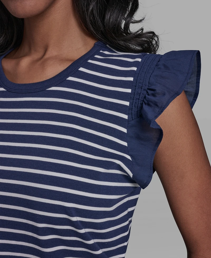 Karl Lagerfeld Paris Women's Sleeveless Crewneck Knitted Top