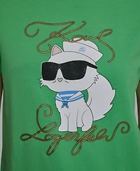 Karl Lagerfeld Paris Women's Short-Sleeve Crewneck T-Shirt