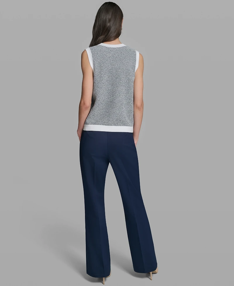 Karl Lagerfeld Paris Women's Sleeveless V-Neck Sweater Vest