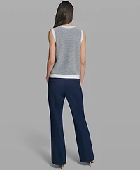 Karl Lagerfeld Paris Women's Sleeveless V-Neck Sweater Vest