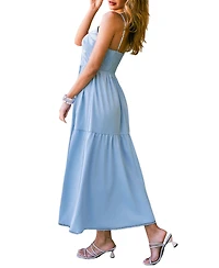 Cupshe Women's Malibu Girl Tropical Maxi Beach Dress