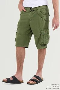 Xray Mens Cargo Shorts Camo & Solid Colors 12.5" Inseam Knee Length Classic Fit Multi Pocket