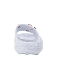 Bebe Girls Eva Slide – Lightweight Comfy Slide Sandals with Metal Charms