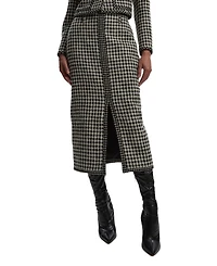 Karen Millen Women's Tweed Belted Pencil Skirt