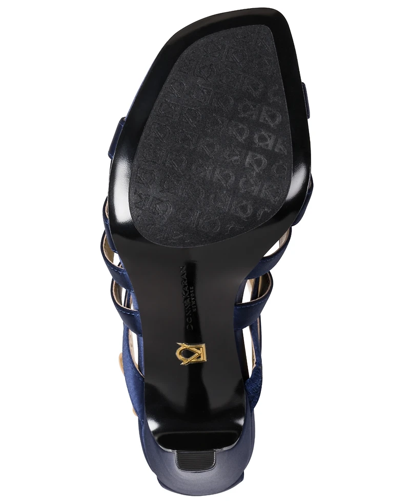 Donna Karan New York Women's Briarrose Evening Multi Strap Dress Sandals