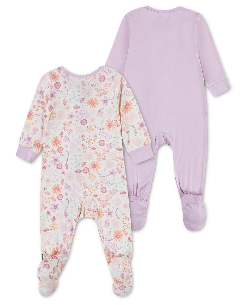 Huggies Baby Girls' Viscose Coverall, 2-Pack