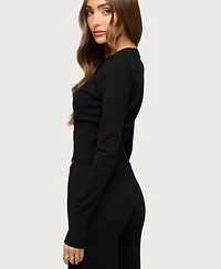 Edikted Women's Montanna Rib Knit Cardigan