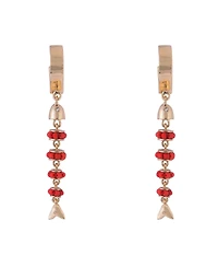 Rachel Rachel Roy Gold Tone Linear Sardine Earrings