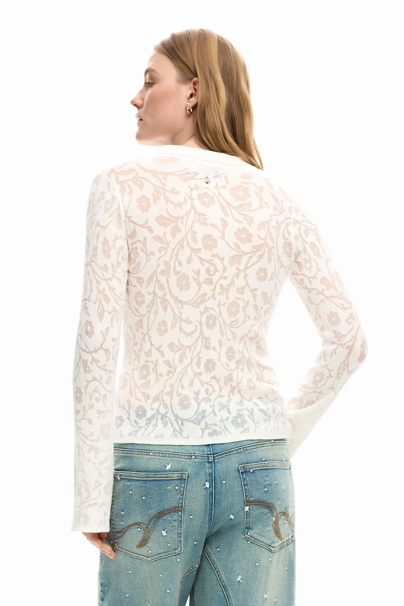 Desigual Women's Long Sleeve Knit Shirt