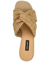 Nine West Women's Nejia Woven Slip-On Wedge Sandals