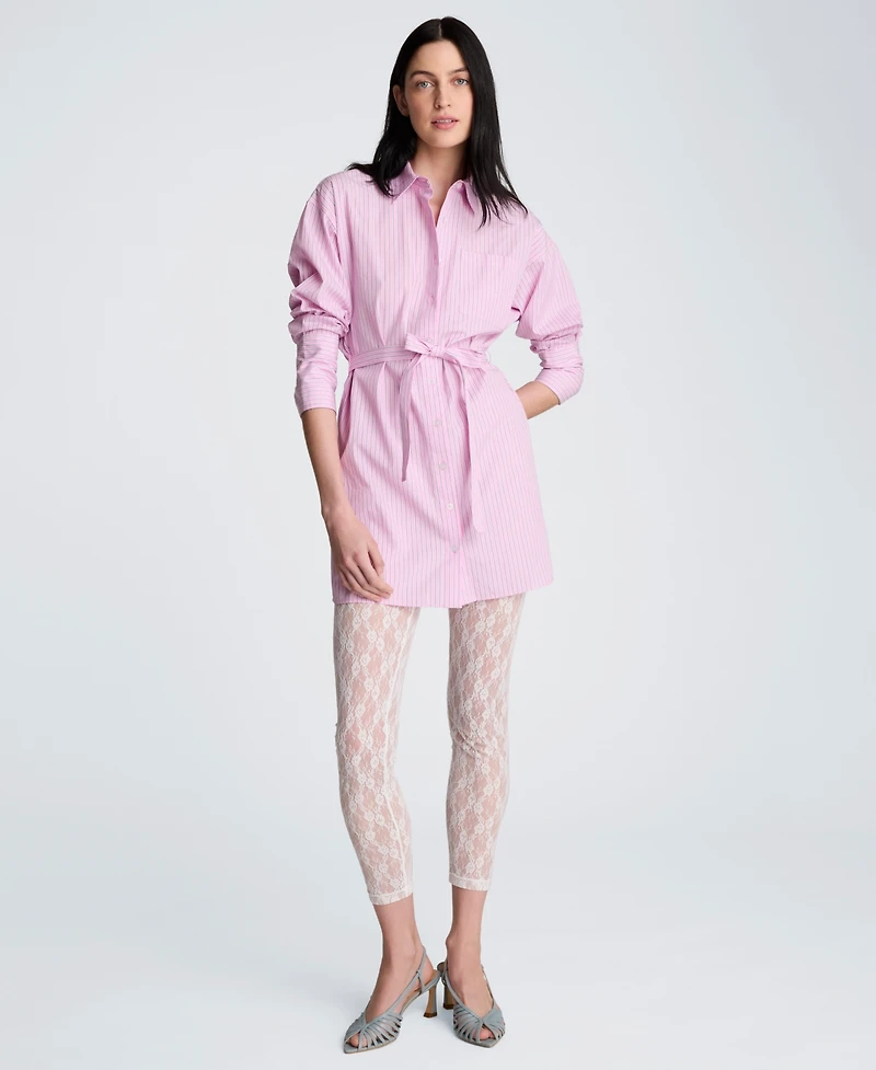 Kenneth Cole Women's Striped Mini Shirt Dress