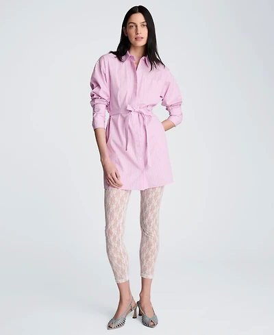 Kenneth Cole Women's Striped Mini Shirt Dress