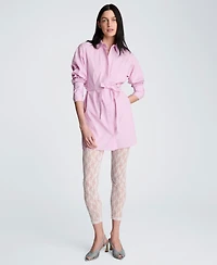 Kenneth Cole Women's Striped Mini Shirt Dress