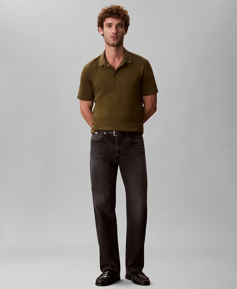 Calvin Klein Men's Short Sleeve Supima Cotton Polo Shirt