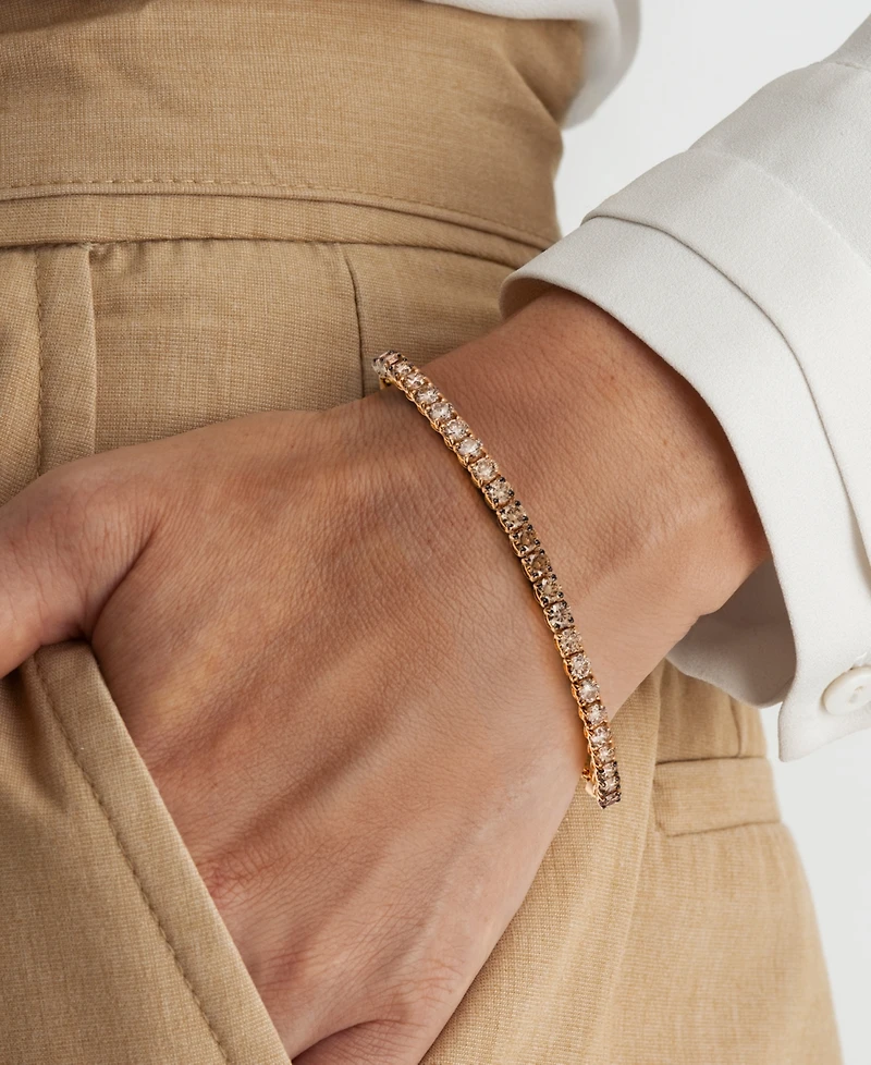 Le Vian Ombre Chocolate Diamond (4 ct. t.w.) Bolo Bracelet in 14k Strawberry Gold