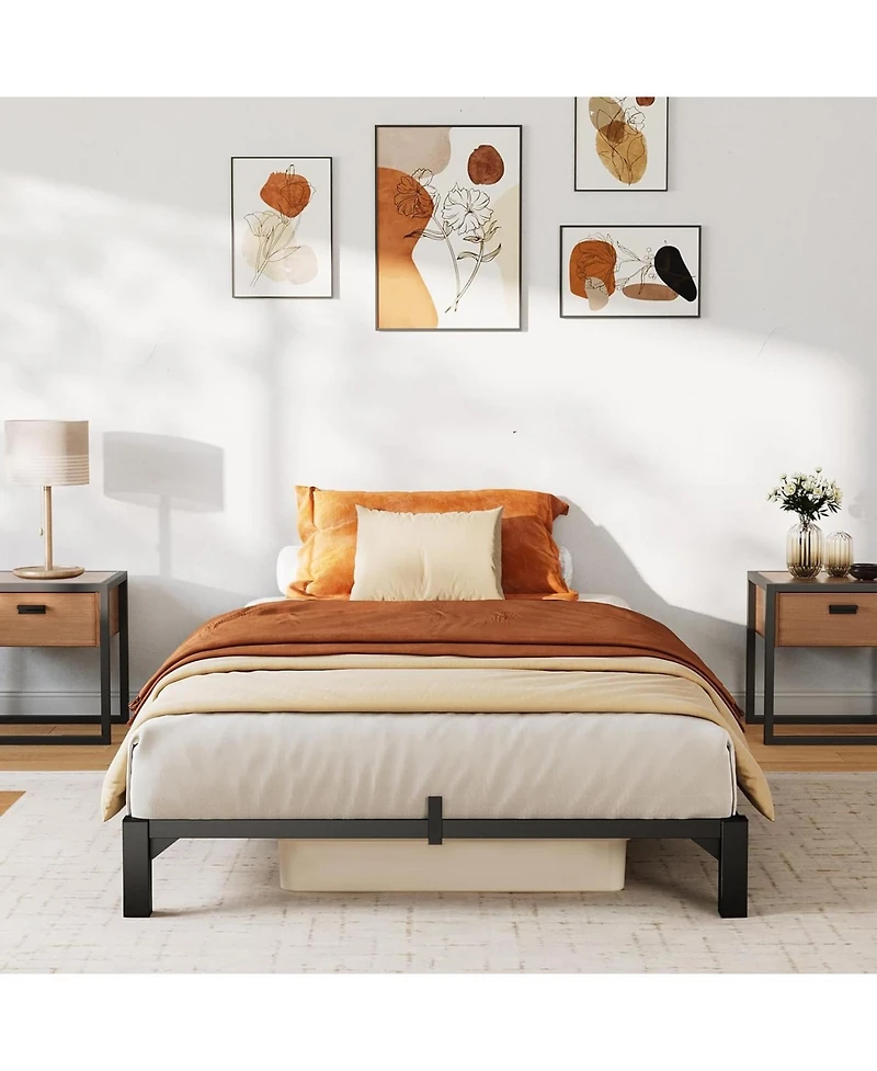 gaomon 6 in Bed Frame, Heavy Duty Metal Platform Bed Frame with Durable Iron Slat Support and Legs