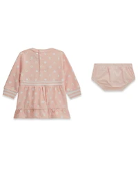 Guess Baby Girls' Long-Sleeve Dress and Matching Bloomer