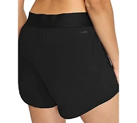 adidas Women's Mid-Rise Workout Flex Woven Shorts
