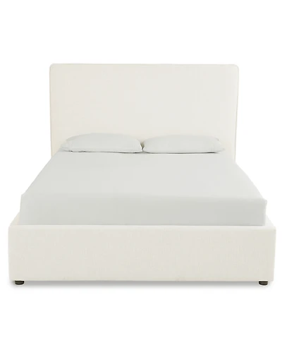 Furniture Marcel 64" Upholstered Flanged Seam Full Bed