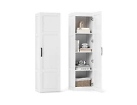 Slickblue 4-Shelf Tall Storage Cabinet for Bathroom and Living Room